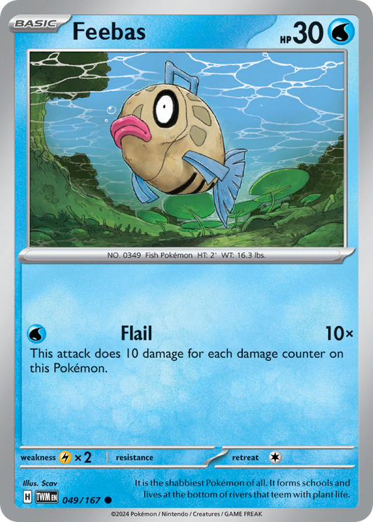 Feebas - 049/167 - - TWILIGHT MASQUERADE - Pokemon - Common | AA85-38