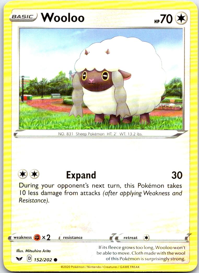 Wooloo - 152/202 - - SWORD & SHIELD - Pokemon - Common | AB48-4
