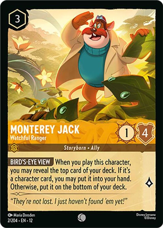 Monterey Jack - Watchful Ranger - 2/204 - - WILDS UNKNOWN - Lorcana - | LAA02-42