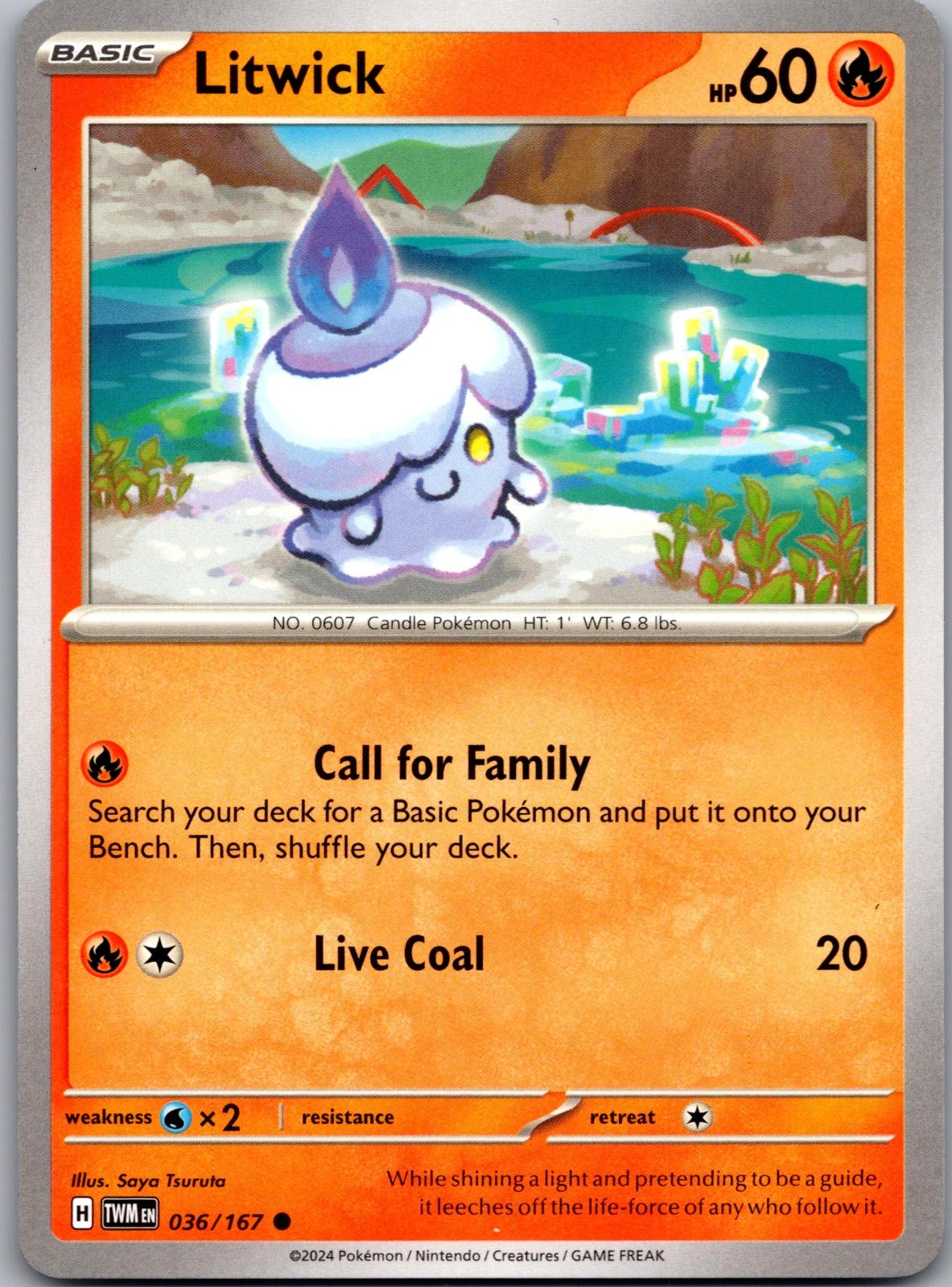 Litwick - 036/167 - - TWILIGHT MASQUERADE - Pokemon - Common | AA88-29