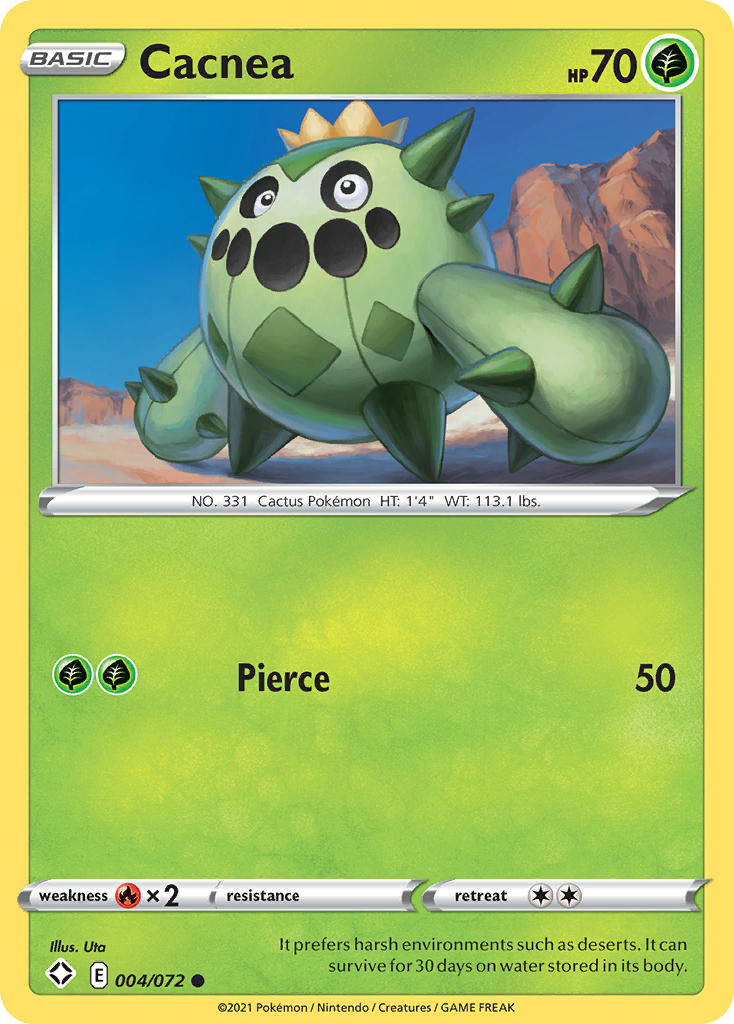 Cacnea - 004/072 - - SHINING FATES - Pokemon - Common | AA67-10
