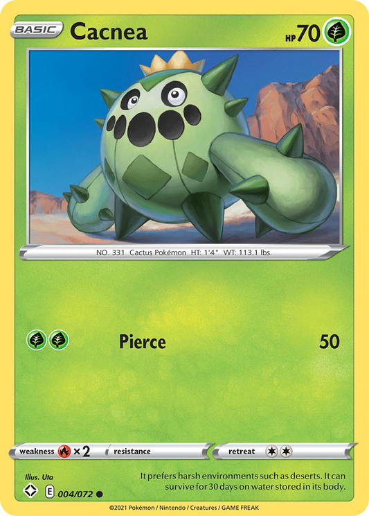 Cacnea - 004/072 - - SHINING FATES - Pokemon - Common | AA67-10