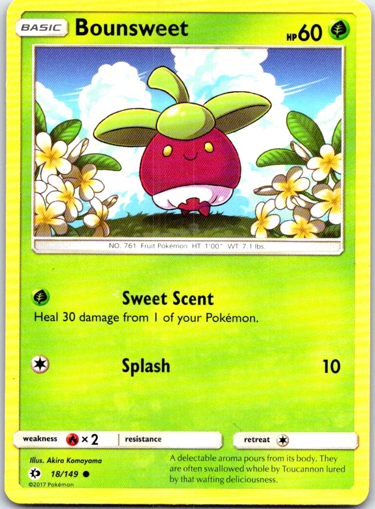 Bounsweet - 18/149 - - SM BASE SET - Pokemon - Common | AB64-29