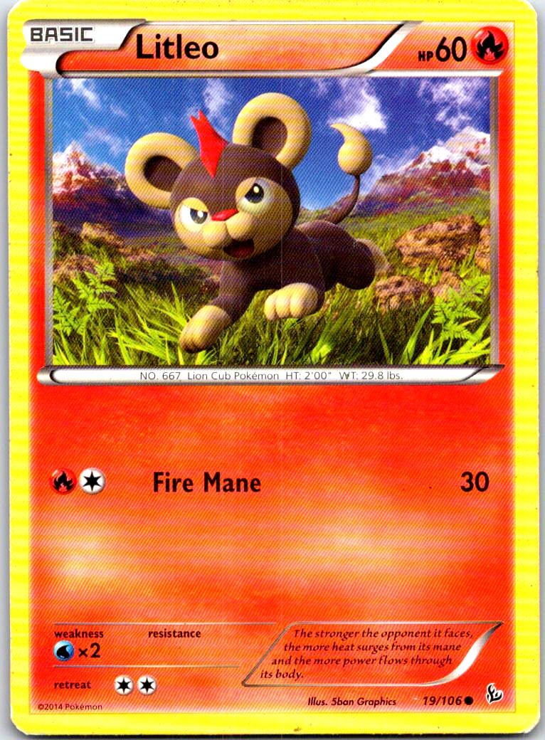 Litleo - 19/106 - - FLASHFIRE - Pokemon - Common | AB64-41