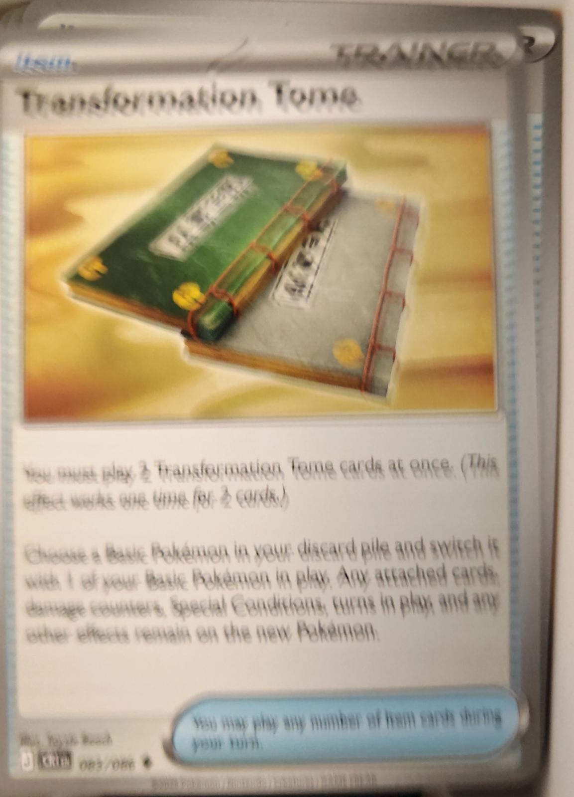 Transformation Tome - 083/086 - - CHAOS RISING - Pokemon - Uncommon | AA24-88