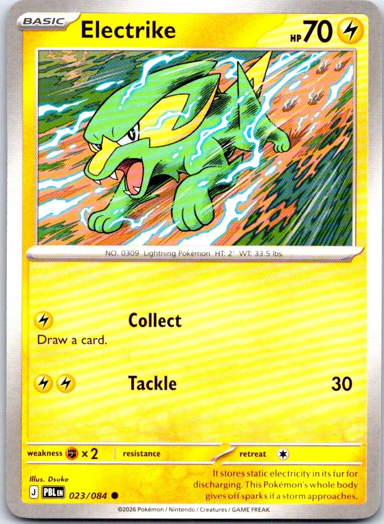 Electrike - 023/084 - - PITCH BLACK - Pokemon - Common | AB27-47