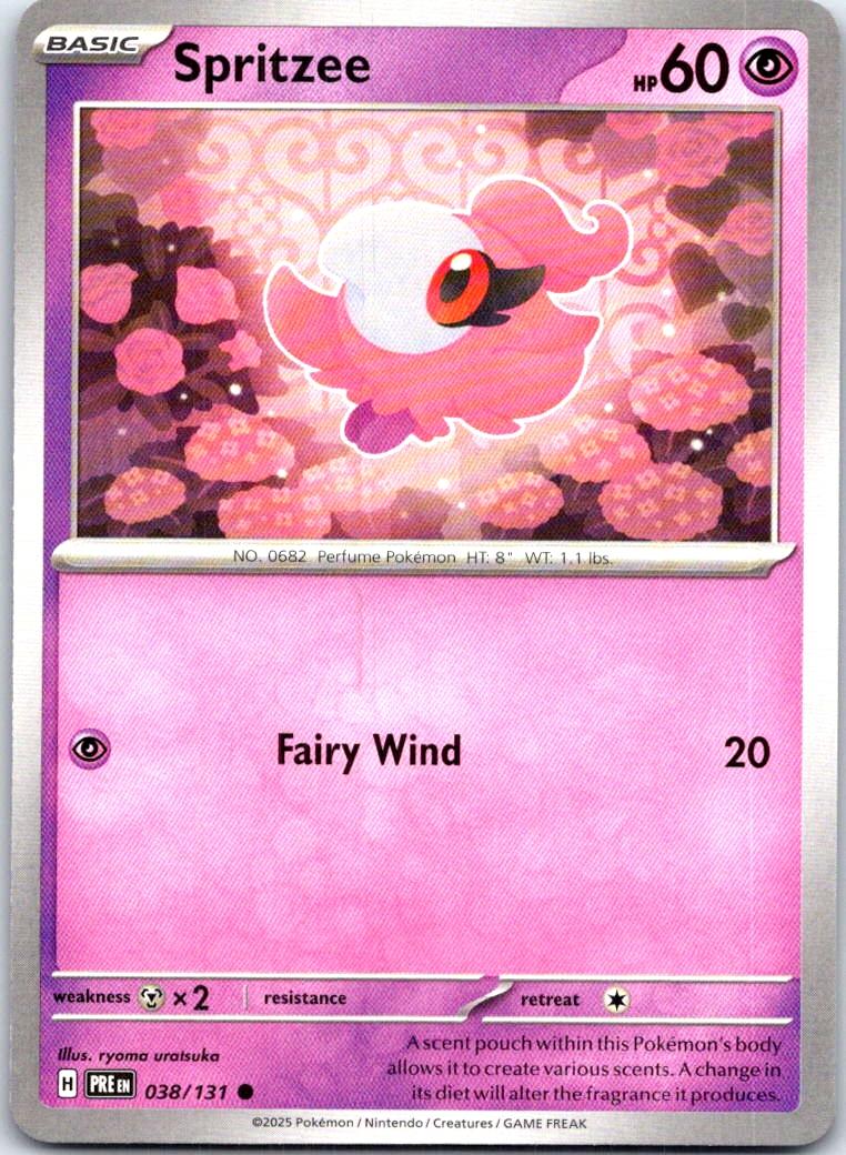 Spritzee - 038/131 - - PRISMATIC EVOLUTIONS - Pokemon - Common | AB59-24