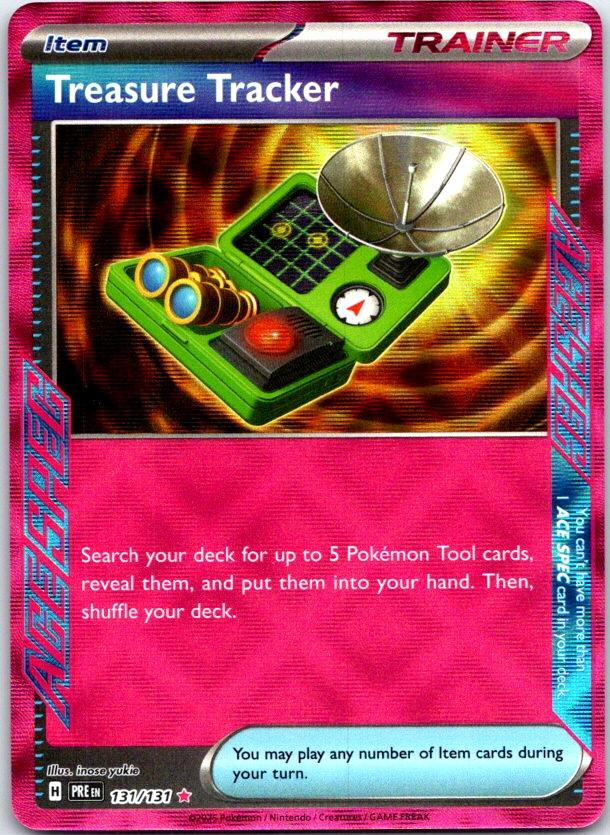 Treasure Tracker - 131/131 - Holo - PRISMATIC EVOLUTIONS - Pokemon - | AC21-6