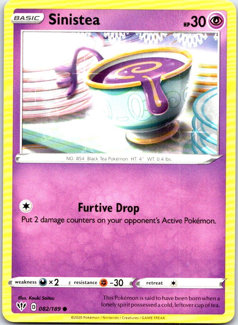 Sinistea - 082/189 - - DARKNESS ABLAZE - Pokemon - Common | AB84-5