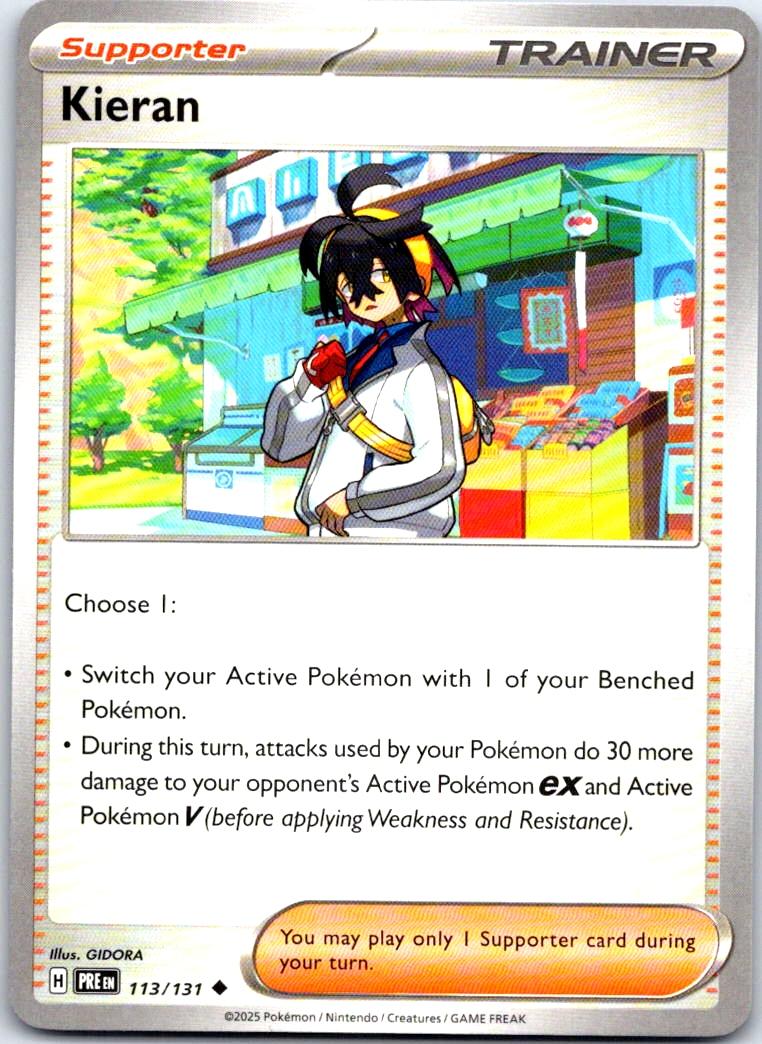 Kieran - 113/131 - - PRISMATIC EVOLUTIONS - Pokemon - Uncommon | AB23-22