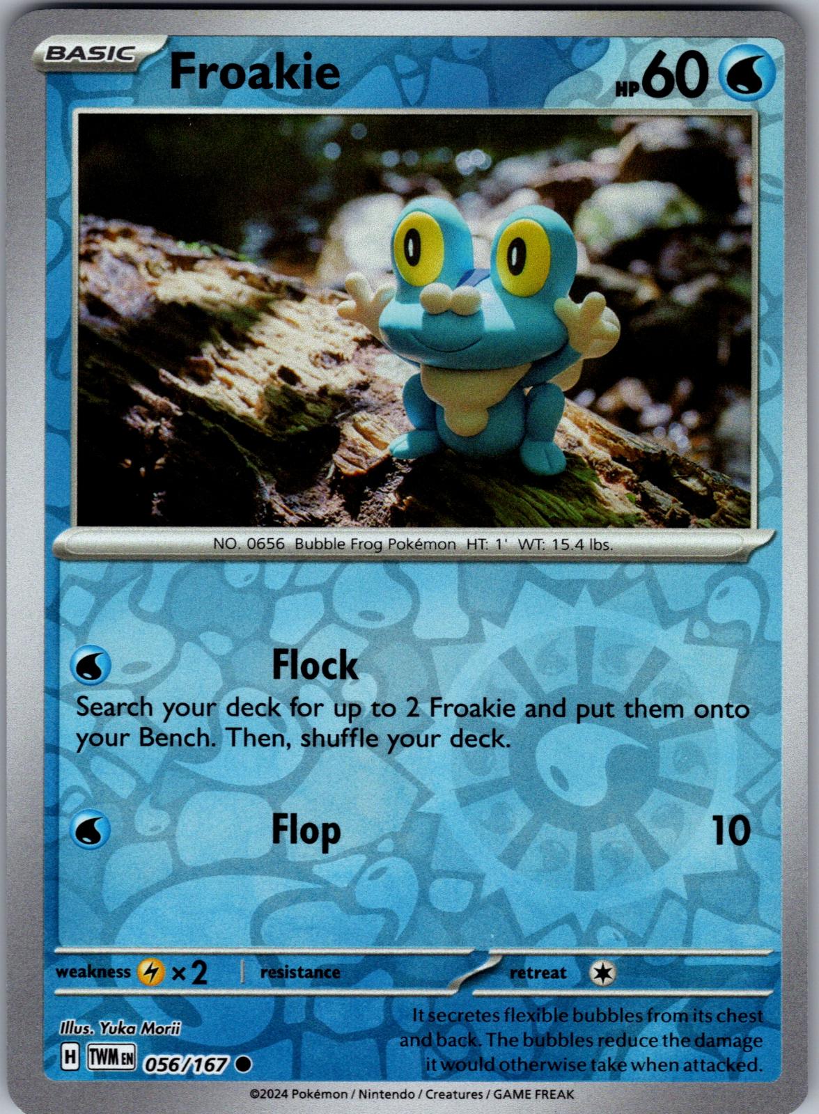 Froakie - 056/167 - Reverse Holo - TWILIGHT MASQUERADE - Pokemon - | AA82-10