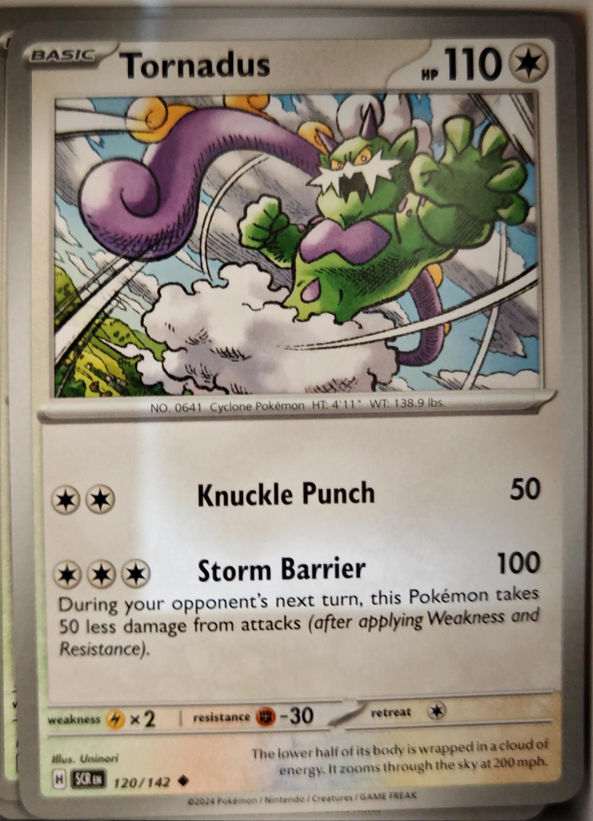 Tornadus - 120/142 - - STELLAR CROWN - Pokemon - Uncommon | AA05-71