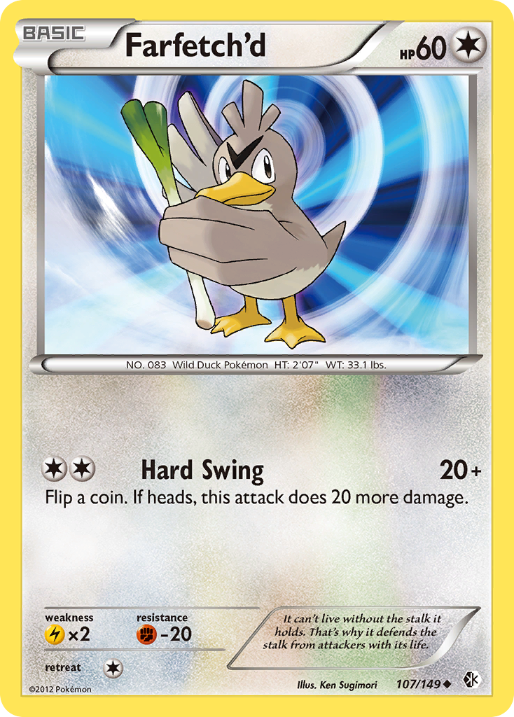 Farfetch'd - 107/149 - - BOUNDARIES CROSSED - Pokemon - Uncommon | AA117-33