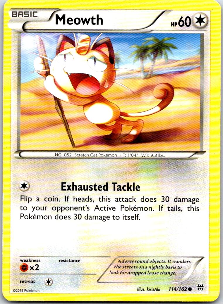 Meowth - 114/162 - - BREAKTHROUGH - Pokemon - Common | AB10-24