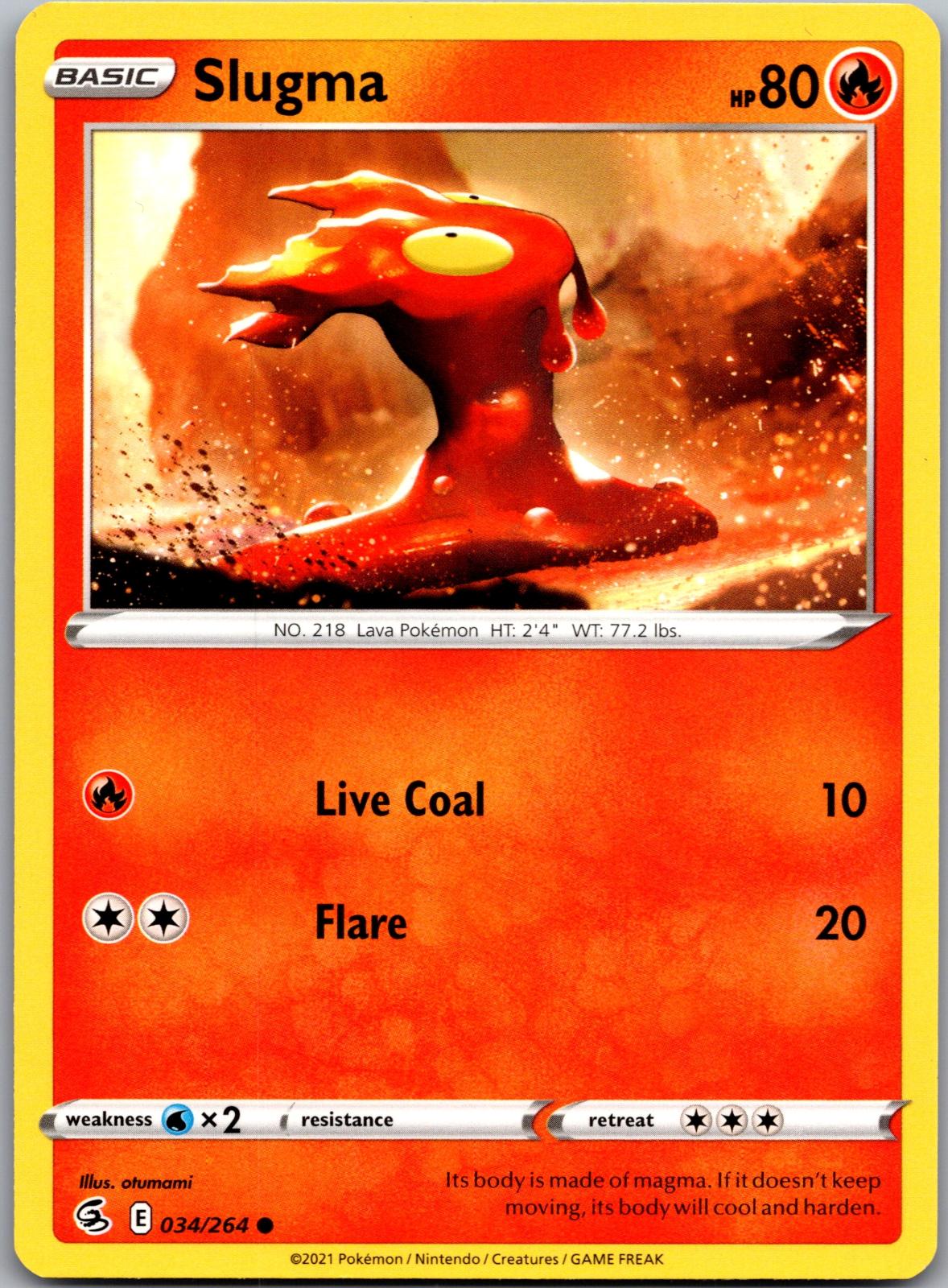 Slugma - 034/264 - - FUSION STRIKE - Pokemon - Common | AA90-18