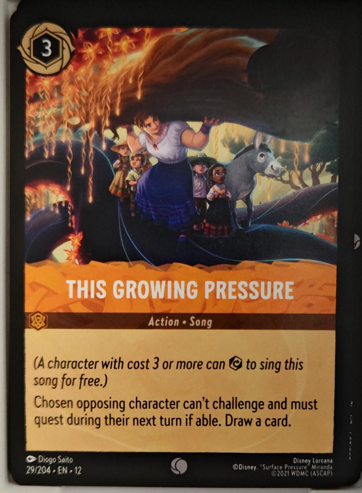 This Growing Pressure - 29/204 - - WILDS UNKNOWN - Lorcana - Common | LAA03-11