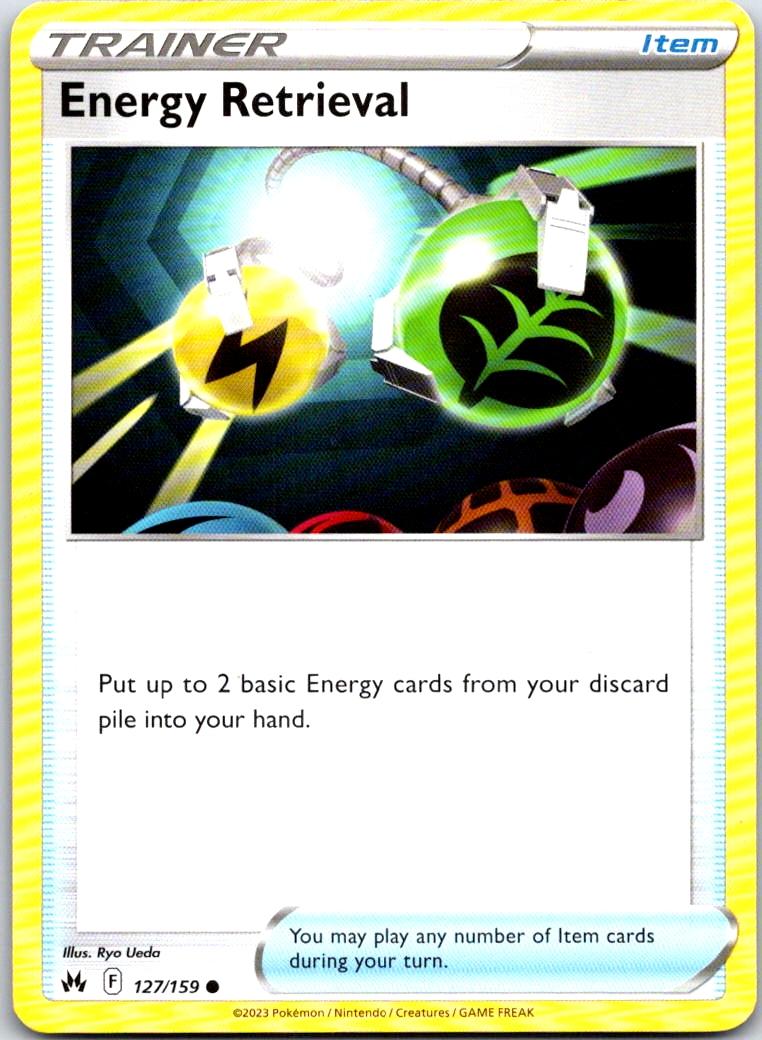 Energy Retrieval - 127/159 - - CROWN ZENITH - Pokemon - Common | AB13-9