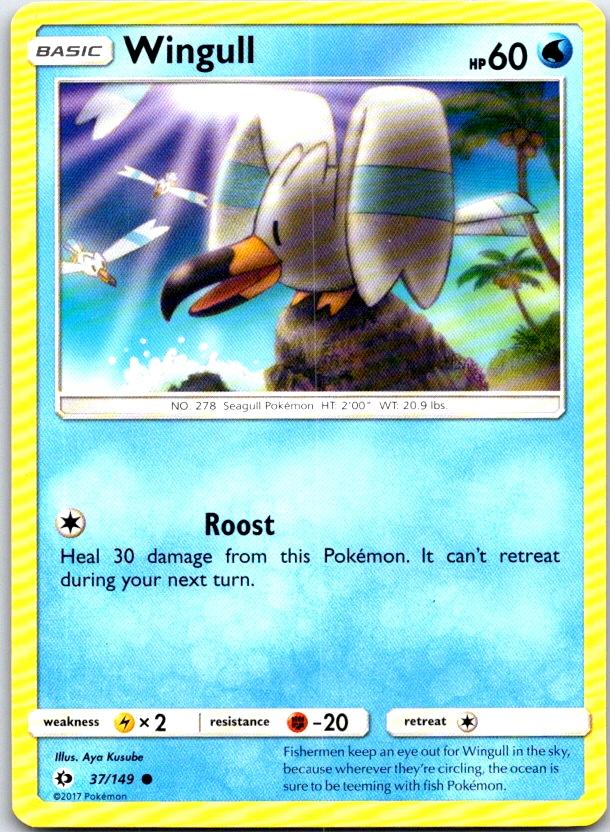 Wingull - 37/149 - - SM BASE SET - Pokemon - Common | AC16-19