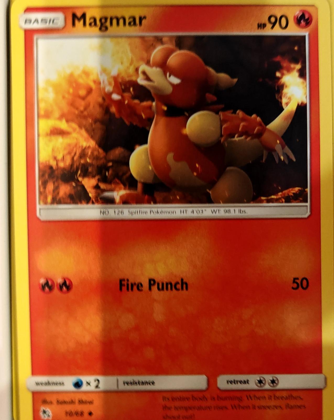 Magmar - 10/68 - - HIDDEN FATES - Pokemon - Uncommon | AA68-14