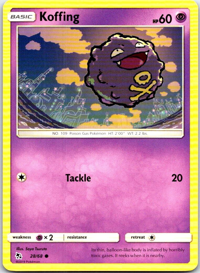 Koffing - 28/68 - - HIDDEN FATES - Pokemon - Common | AB43-32