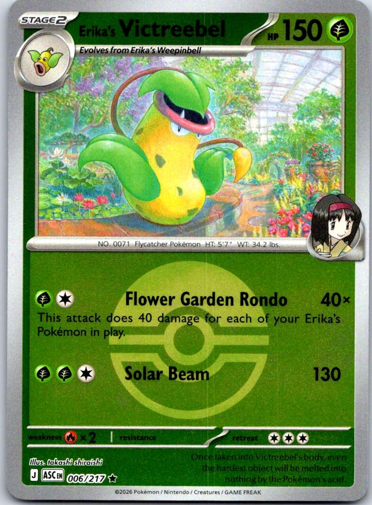 Erika's Victreebel (Poke Ball) - 006/217 - Reverse Holo - ASCENDED HEROES - Pokemon - | AB03-37
