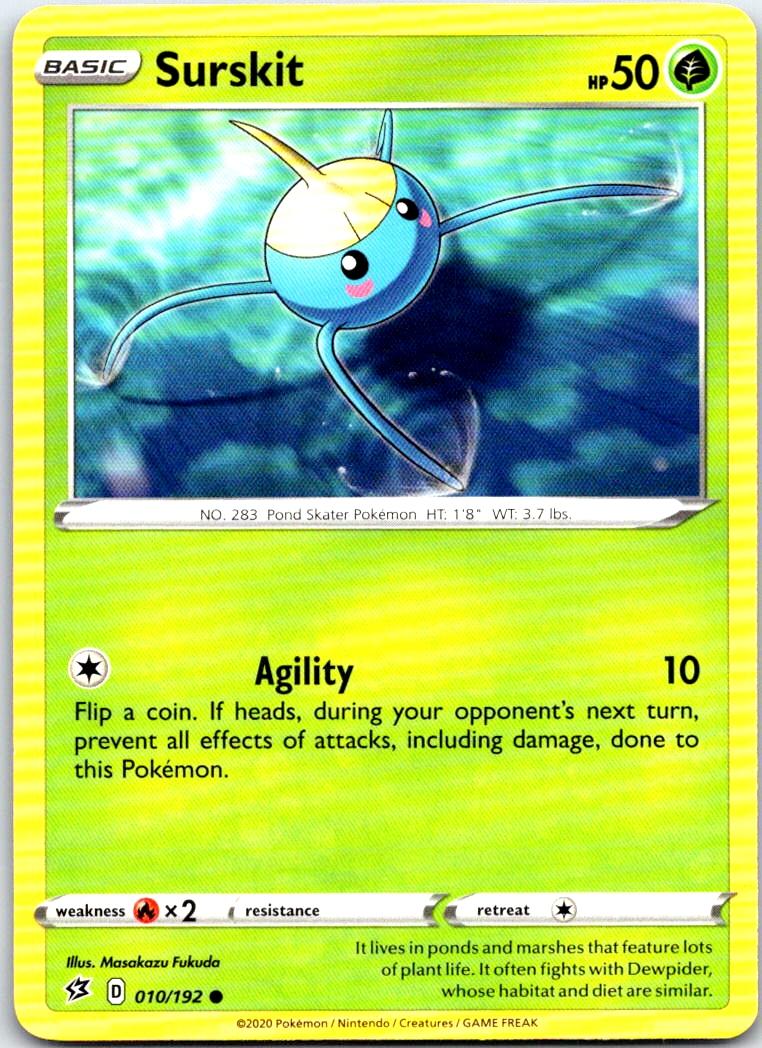 Surskit - 010/192 - - REBEL CLASH - Pokemon - Common | AB78-31