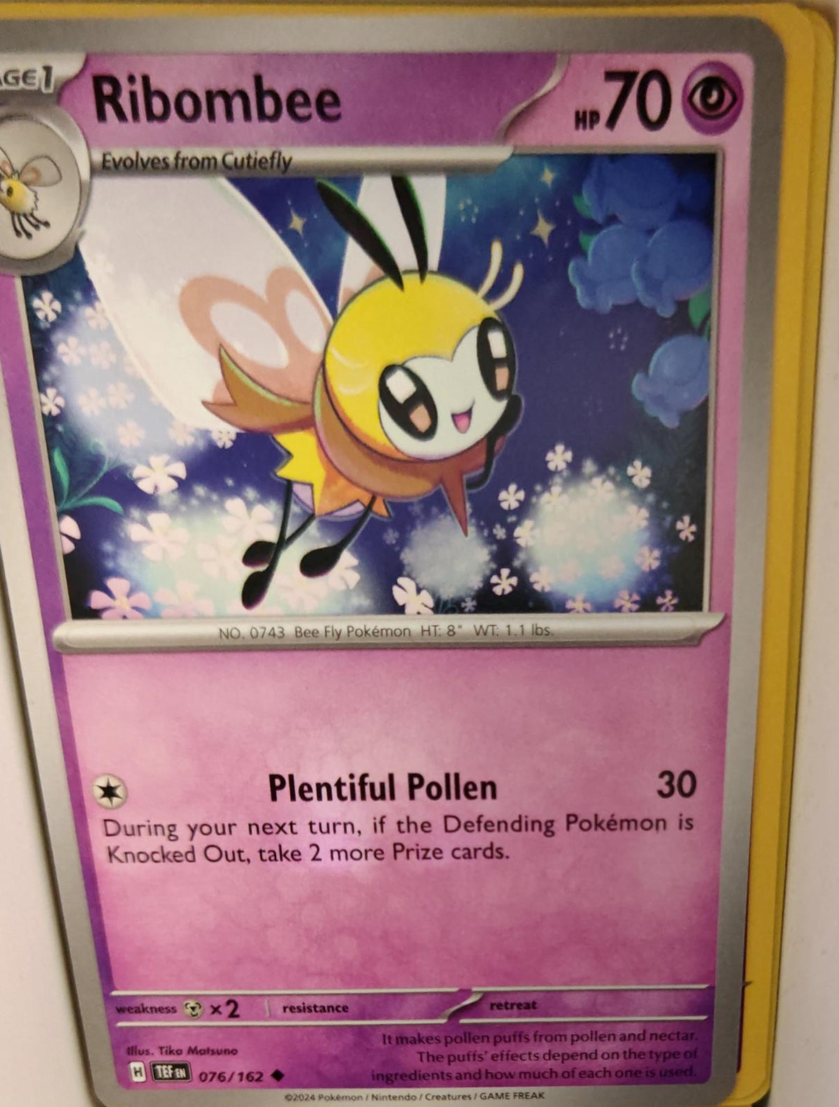 Ribombee - 076/162 - - TEMPORAL FORCES - Pokemon - Uncommon | AA21-61
