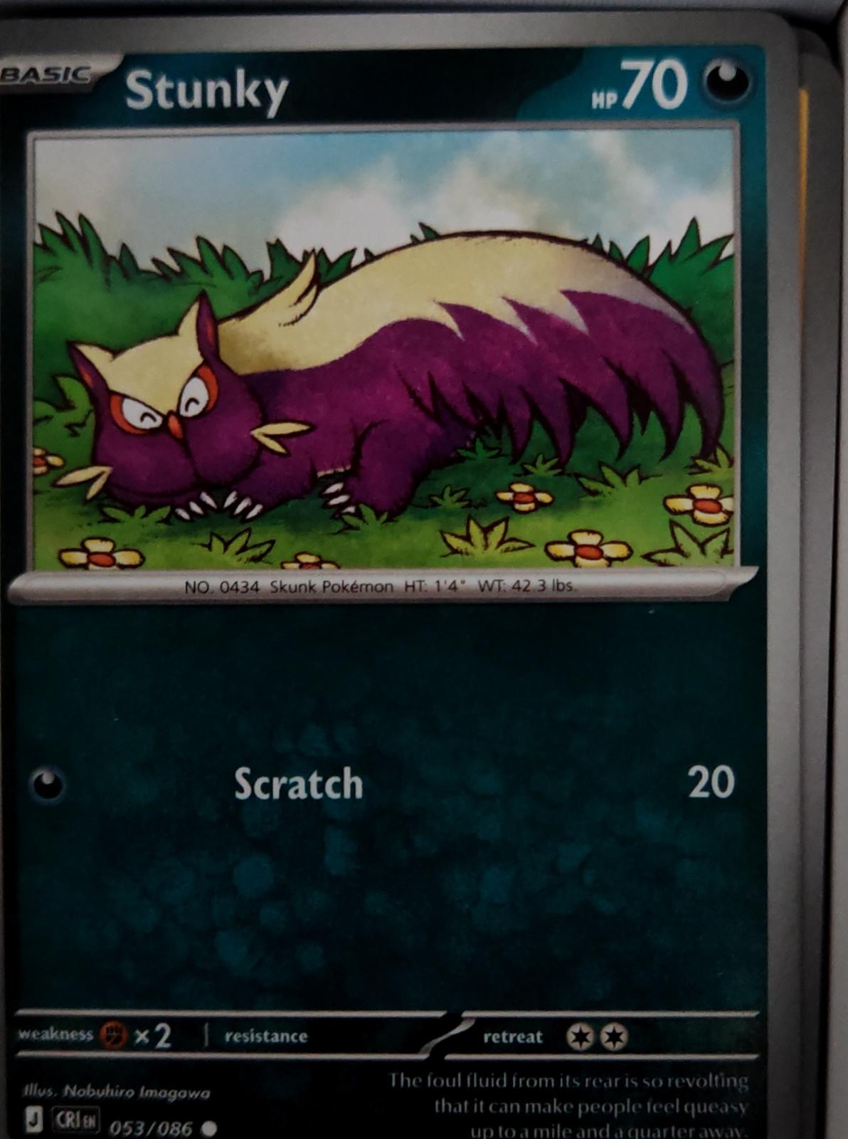 Stunky - 053/086 - - CHAOS RISING - Pokemon - Common | AA43-86