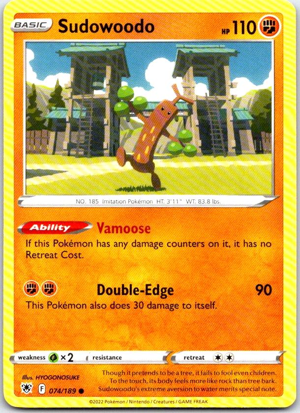 Sudowoodo - 074/189 - - ASTRAL RADIANCE - Pokemon - Common | AC07-45
