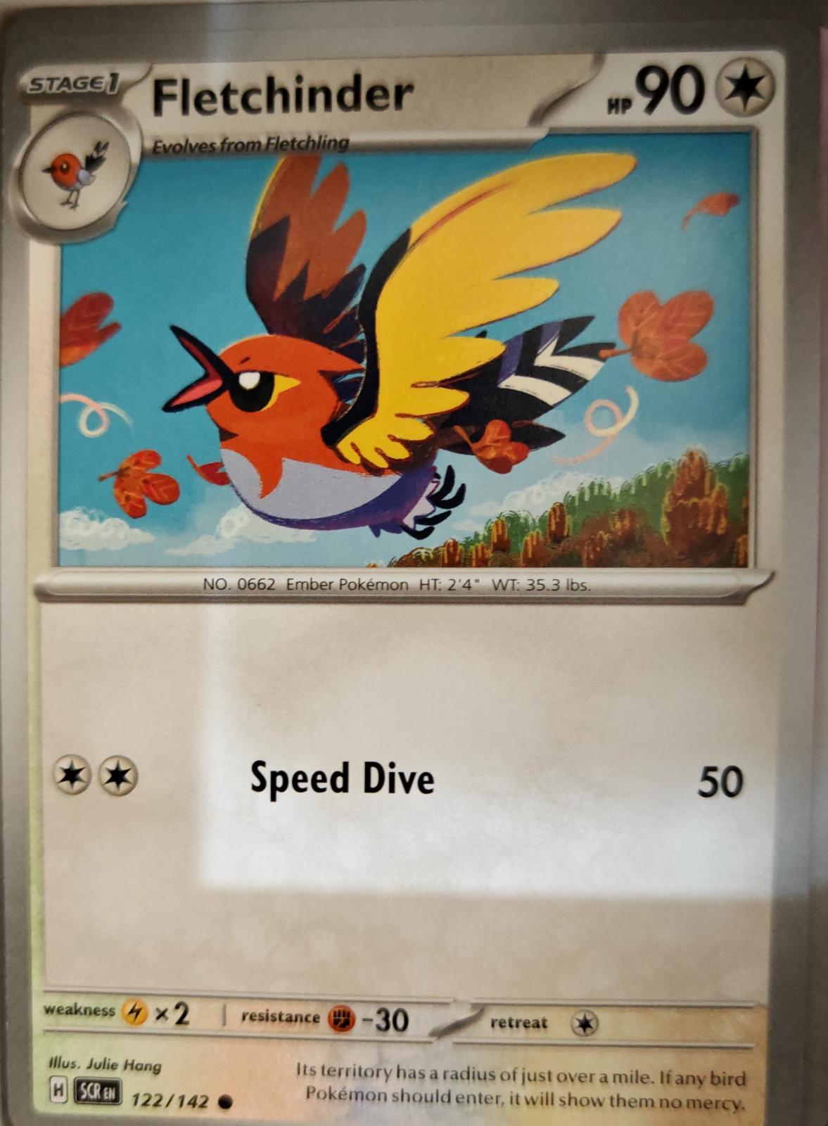 Fletchinder - 122/142 - - STELLAR CROWN - Pokemon - Common | AA05-80
