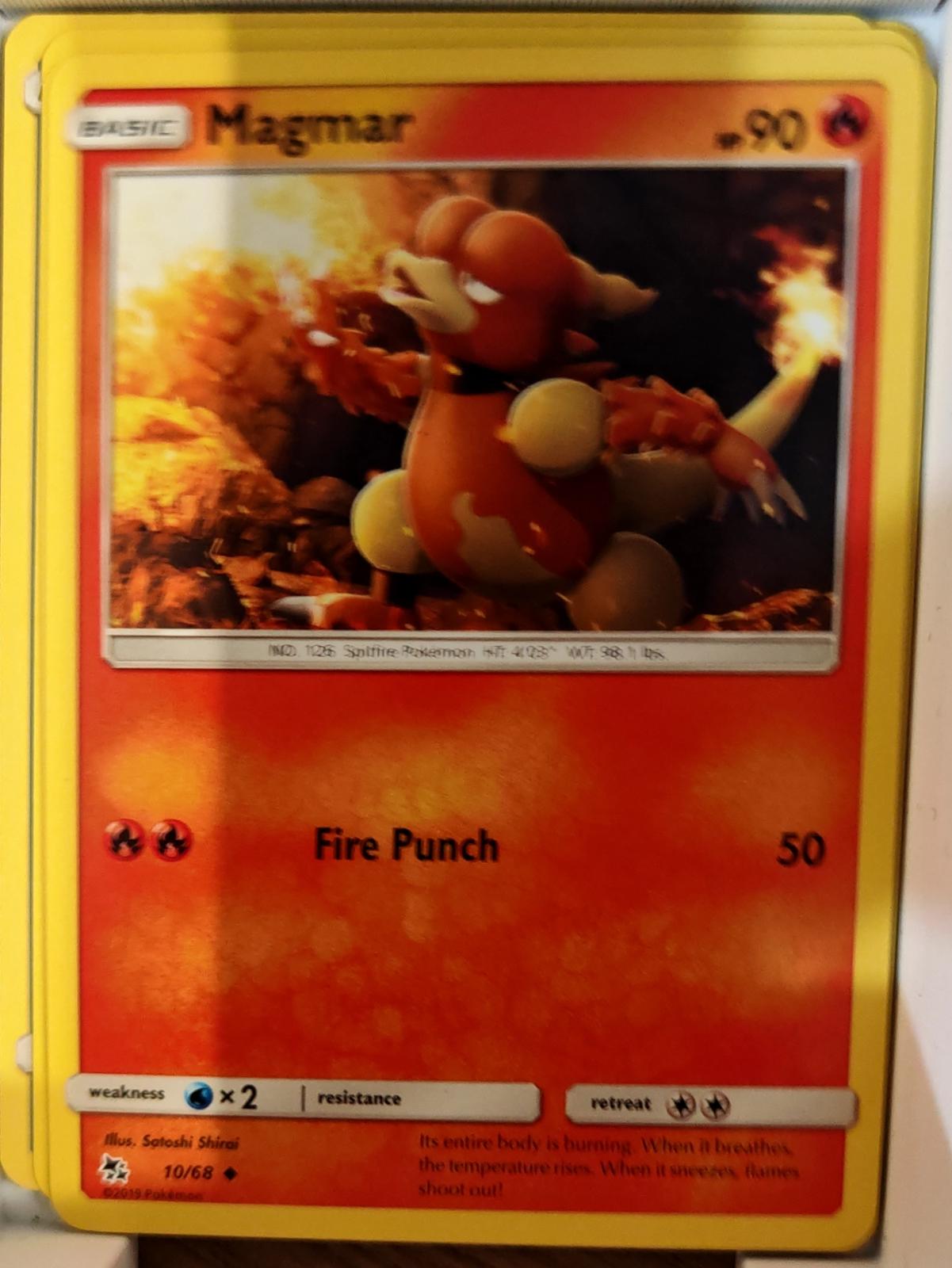 Magmar - 10/68 - - HIDDEN FATES - Pokemon - Uncommon | AA68-7