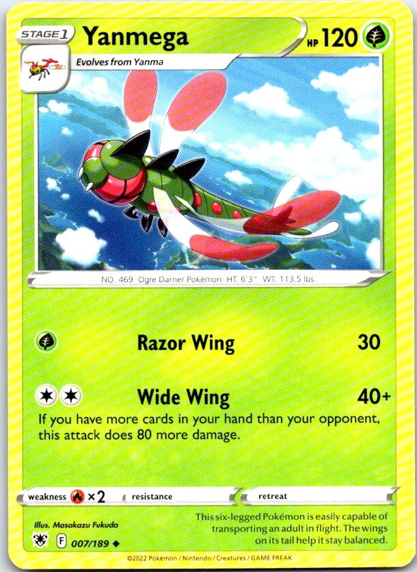 Yanmega - 007/189 - - ASTRAL RADIANCE - Pokemon - Uncommon | AC09-9