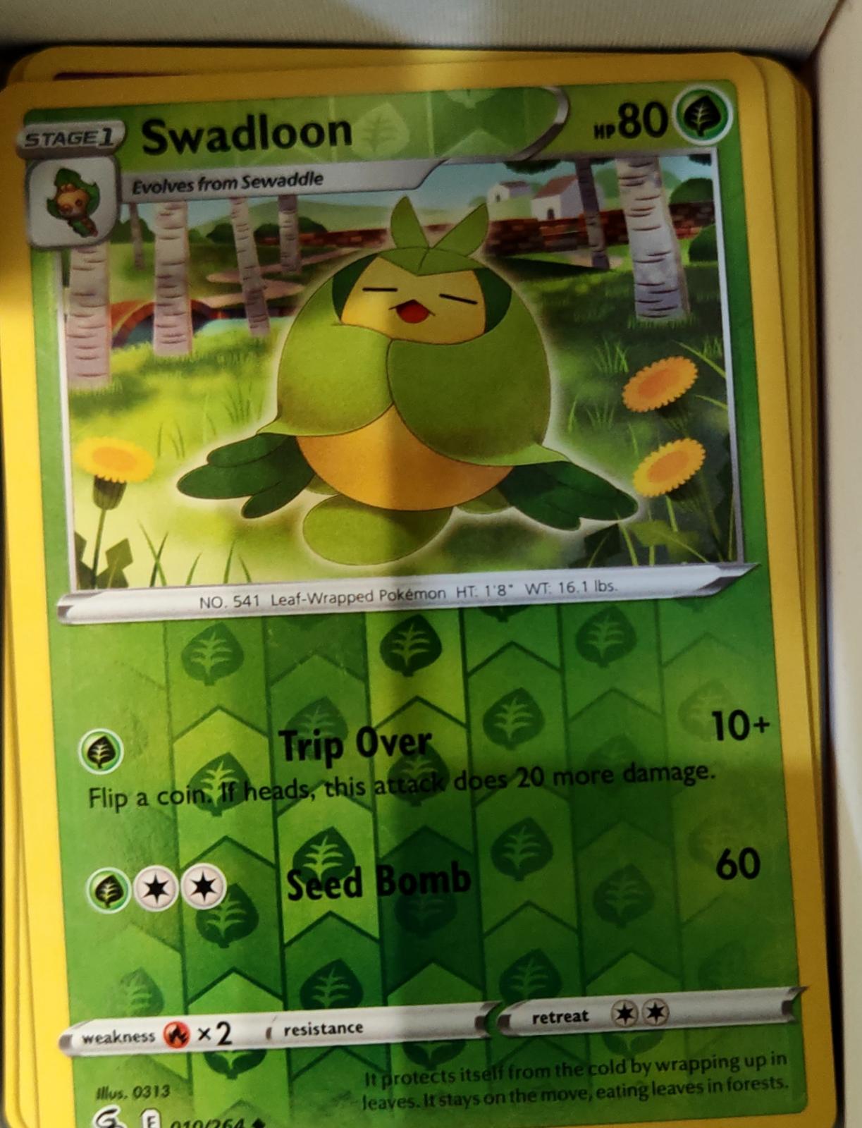 Swadloon - 010/264 - Reverse Holo - FUSION STRIKE - Pokemon - Uncommon | AA72-16