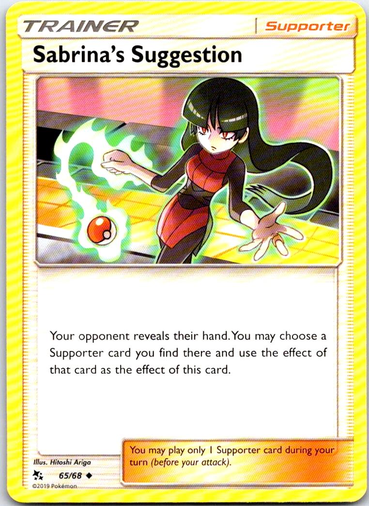 Sabrina's Suggestion - 65/68 - - HIDDEN FATES - Pokemon - Uncommon | AB23-8