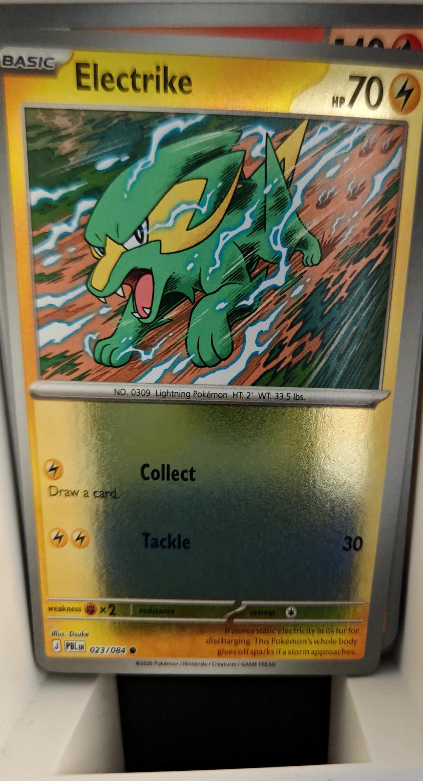 Electrike - 023/084 - Reverse Holo - PITCH BLACK - Pokemon - Common | AA26-55