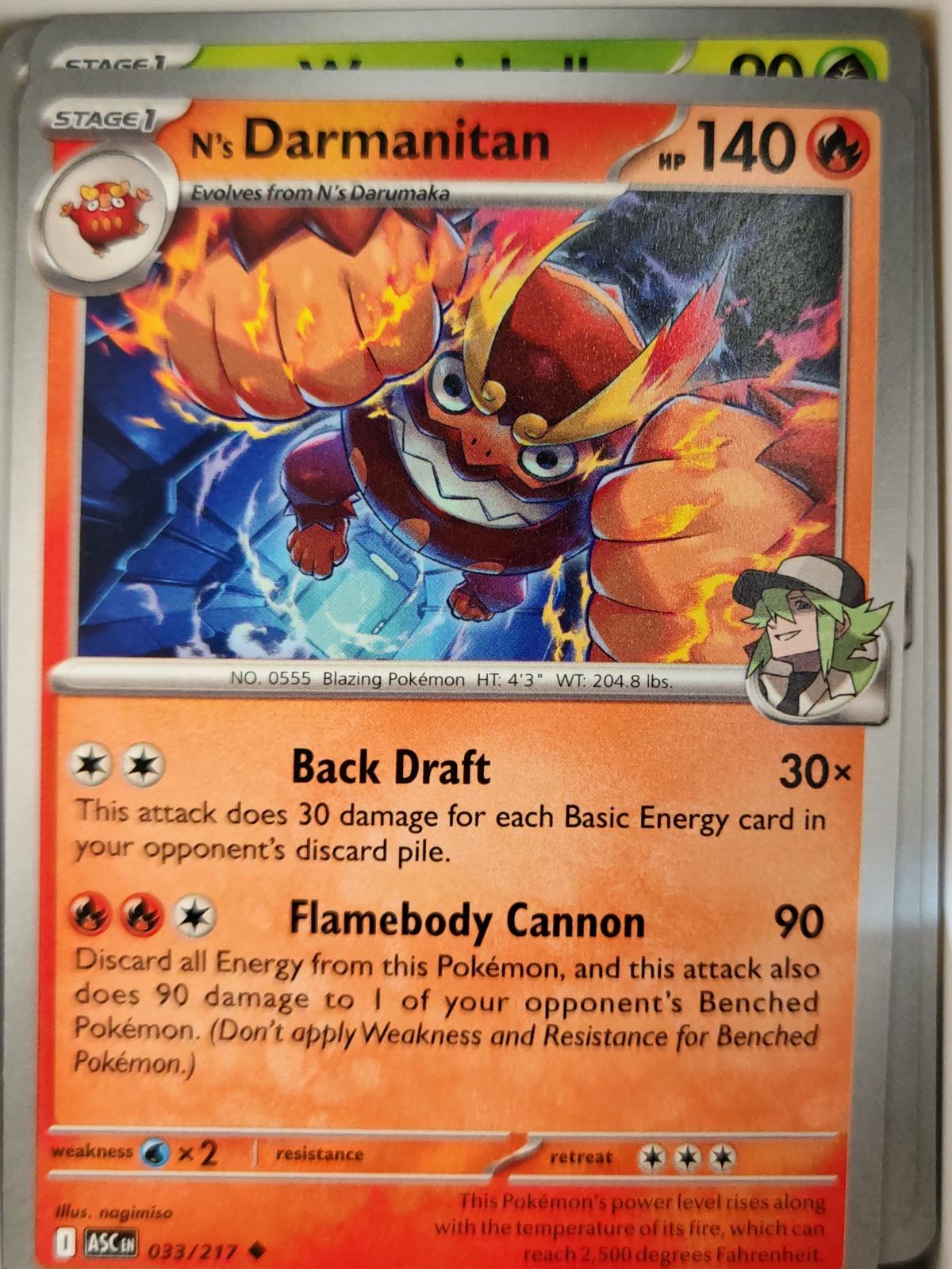 N's Darmanitan - 033/217 - - ASCENDED HEROES - Pokemon - Uncommon | AA10-53