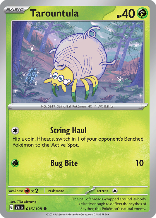Tarountula - 016/198 - - SCARLET & VIOLET - Pokemon - Common | AA48-110