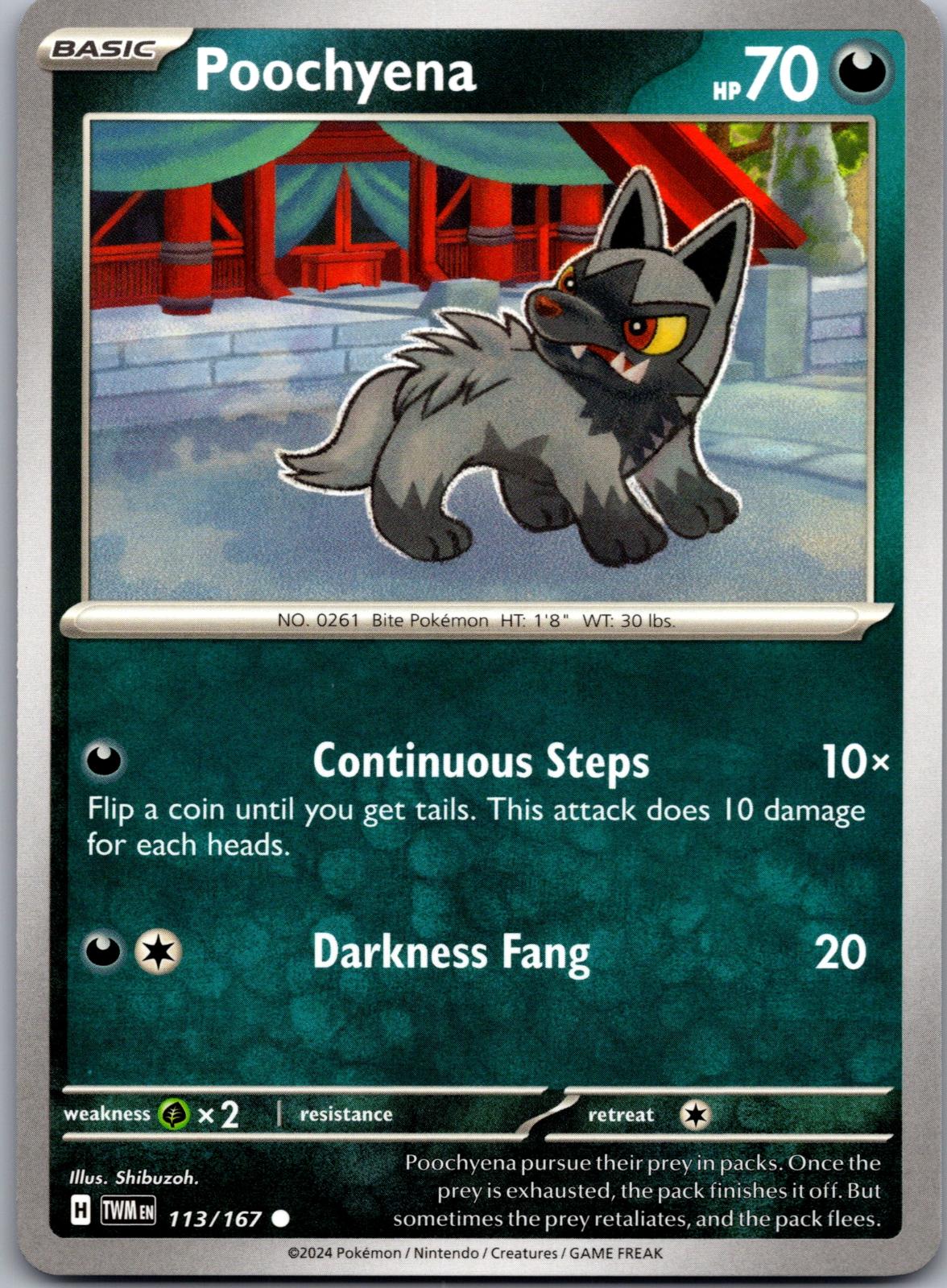 Poochyena - 113/167 - - TWILIGHT MASQUERADE - Pokemon - Common | AA87-15