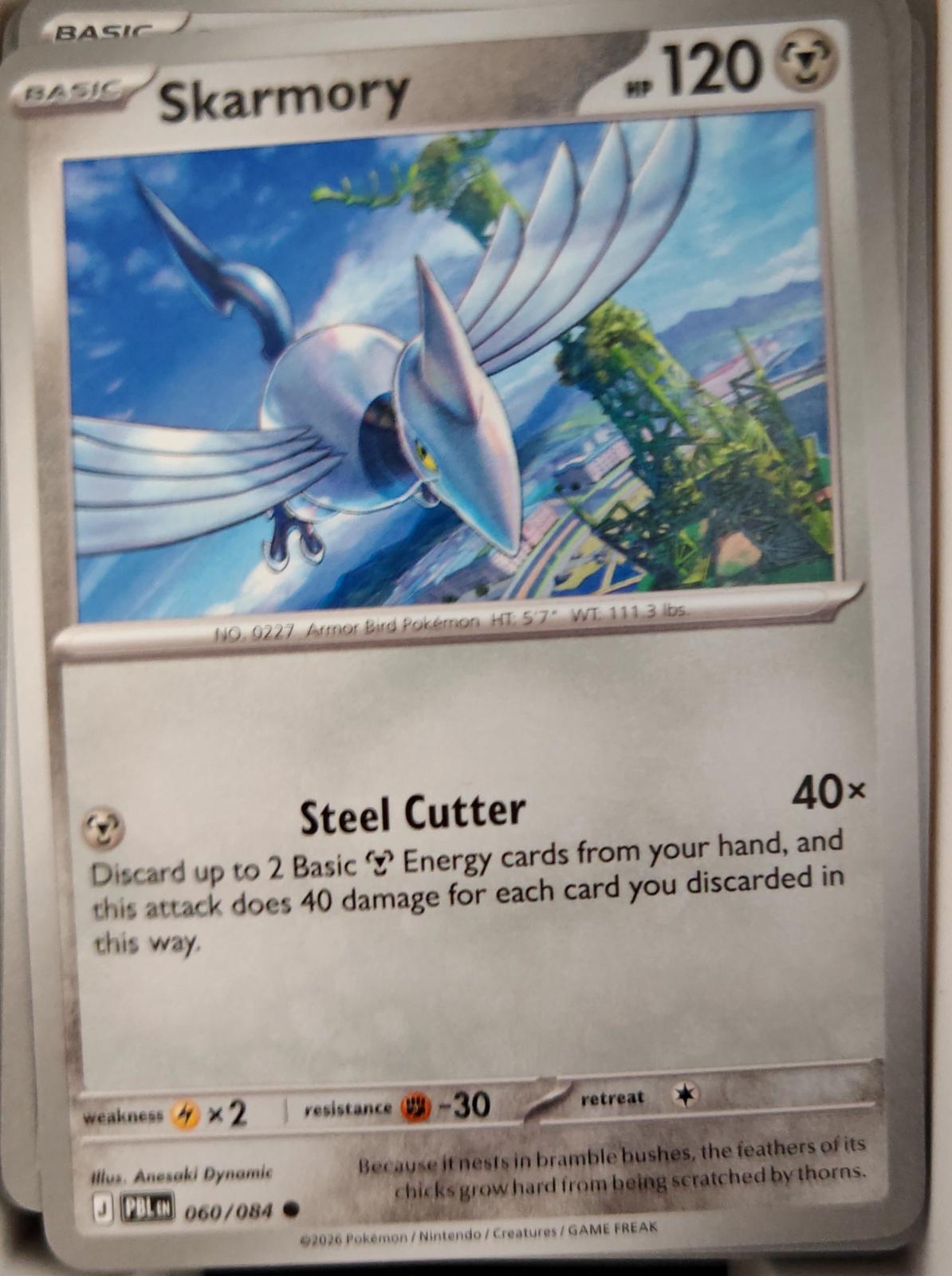 Skarmory - 060/084 - - PITCH BLACK - Pokemon - Common | AA28-83