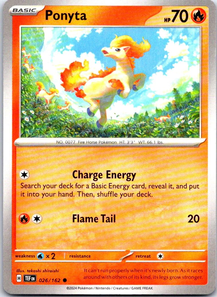 Ponyta - 026/162 - - TEMPORAL FORCES - Pokemon - Common | AB27-23