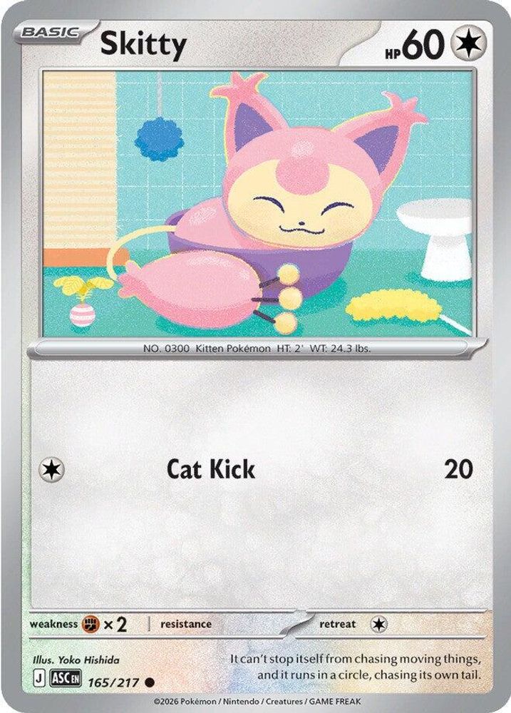 Skitty - 165/217 - - ASCENDED HEROES - Pokemon - Common | AA47-50