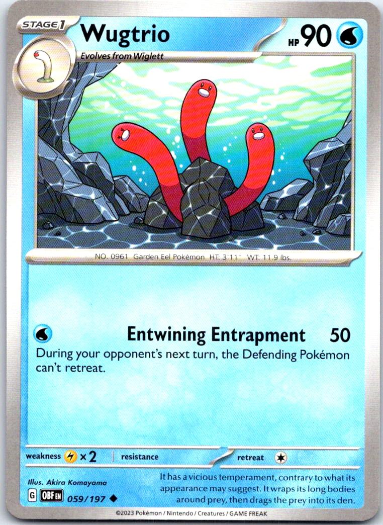 Wugtrio - 059/197 - - OBSIDIAN FLAMES - Pokemon - Uncommon | AB55-38