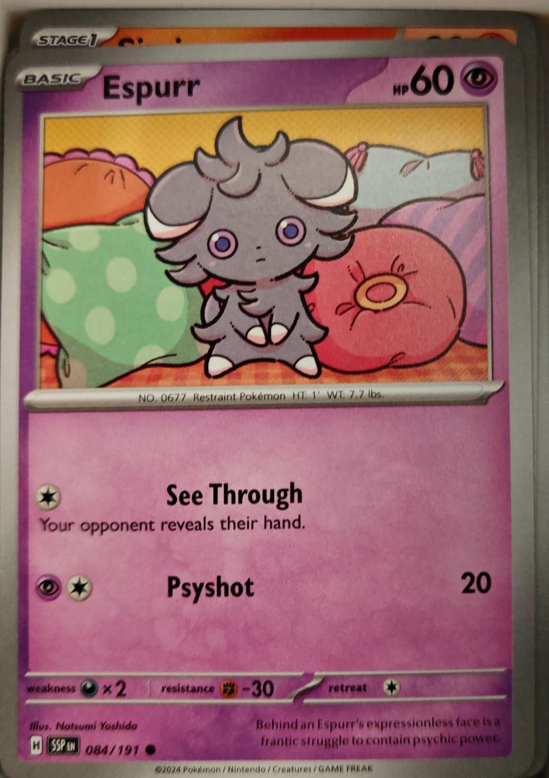 Espurr - 084/191 - - SURGING SPARKS - Pokemon - Common | AA09-45
