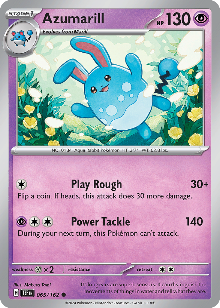 Azumarill - 065/162 - - TEMPORAL FORCES - Pokemon - Common | AA21-70