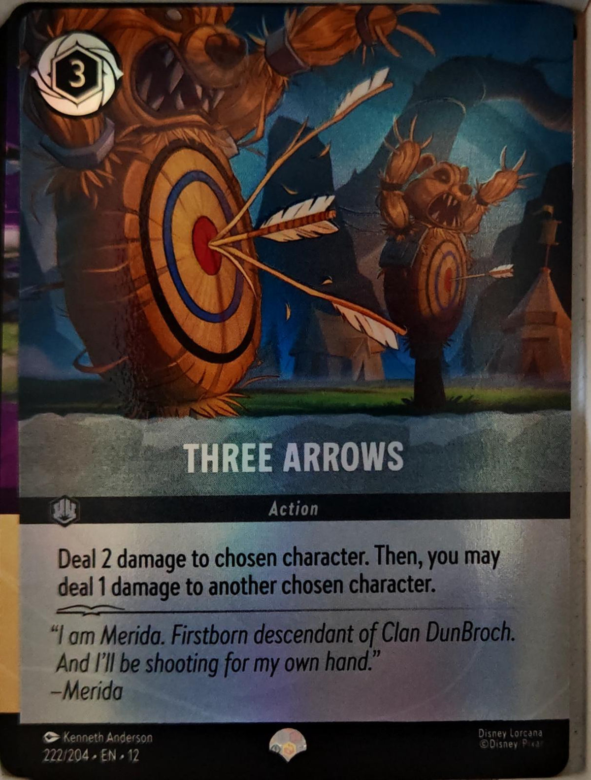 Three Arrows (Epic) - 222/204 - Holo - WILDS UNKNOWN - Lorcana - Epic | LAA00-8