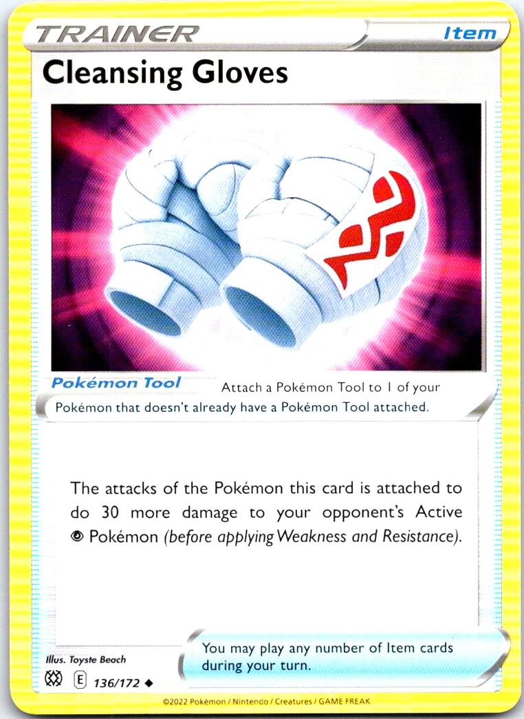 Cleansing Gloves - 136/172 - - BRILLIANT STARS - Pokemon - Uncommon | AB15-17