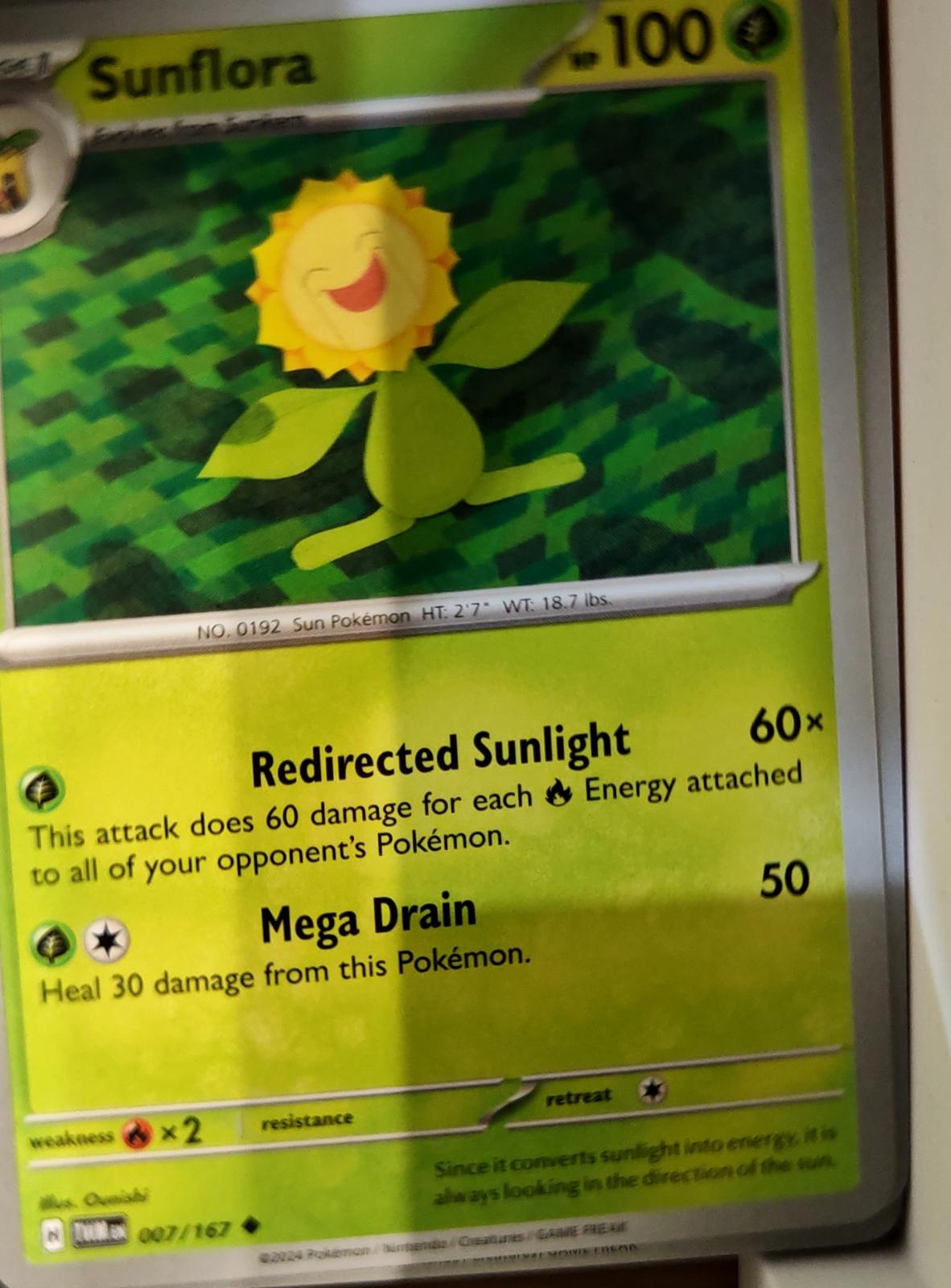 Sunflora - 007/167 - - TWILIGHT MASQUERADE - Pokemon - Uncommon | AA76-47