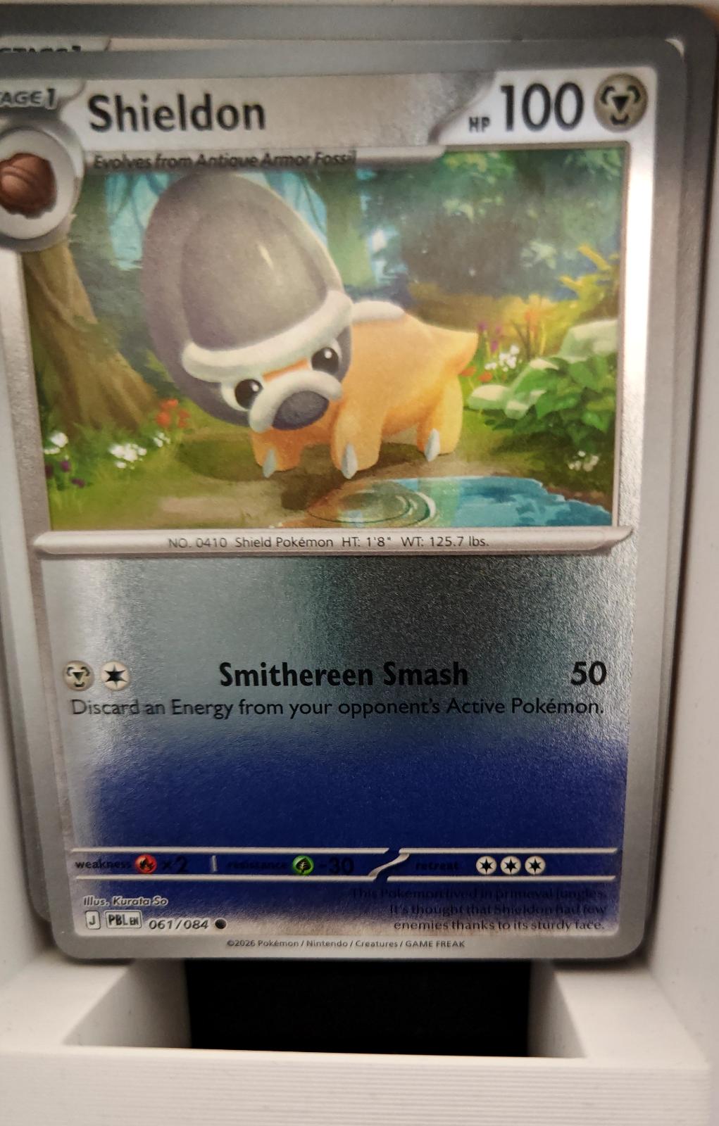 Shieldon - 061/084 - Reverse Holo - PITCH BLACK - Pokemon - Common | AA14-77