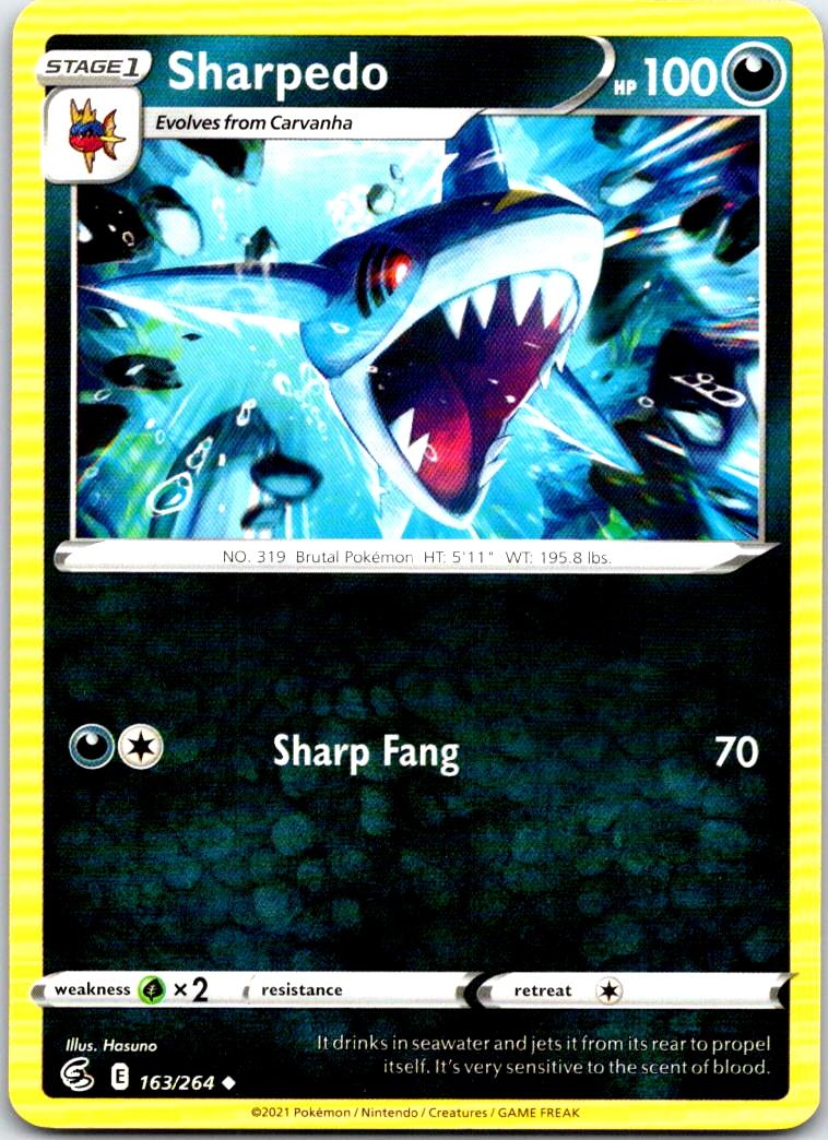 Sharpedo - 163/264 - - FUSION STRIKE - Pokemon - Uncommon | AB33-24