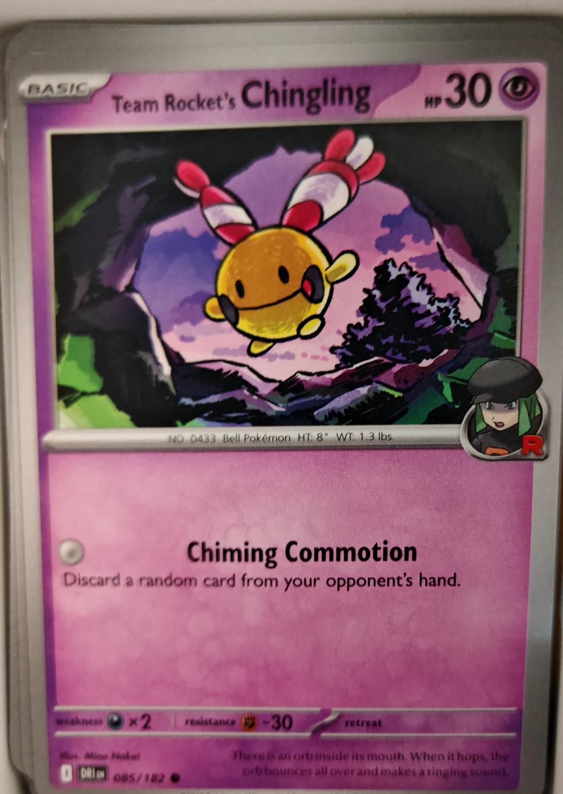 Team Rocket's Chingling - 085/182 - - DESTINED RIVALS - Pokemon - | AA23-77